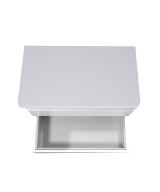 Тумба під раковину Мийдодір MoonShine 80 ST зі стільницею 78х44 см ДСП білий глянець 00-0008193