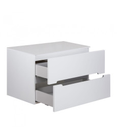 Тумба под раковину Мойдодыр Octavio 80-A ST со столешницей 80х45 см ДСП/МДФ белый глянец 00-0008192