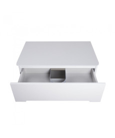 Тумба под раковину Мойдодыр Octavio 80-A ST со столешницей 80х45 см ДСП/МДФ белый глянец 00-0008192