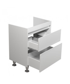 Тумба под раковину Мойдодыр Prime 69х44 см ДСП/МДФ белый глянец 00-00005737