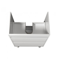 Тумба под раковину Мойдодыр Prime 69х44 см ДСП/МДФ белый глянец 00-00005737