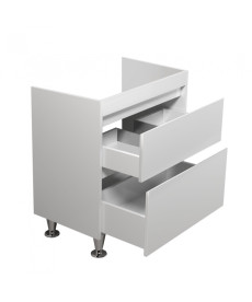 Тумба під раковину Мийдодір Prime 79х44 см ДСП/МДФ білий глянець 00-00005739