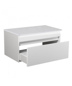 Тумба під раковину Мийдодір Prime 80-А ST зі стільницею 80х45 см ДСП/МДФ білий глянець 00-0008188