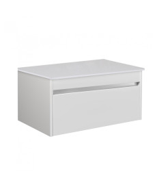 Тумба під раковину Мийдодір Prime 80-А ST зі стільницею 80х45 см ДСП/МДФ білий глянець 00-0008188