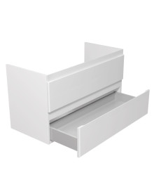 Тумба під раковину Мийдодир Unik 100-A 97х44,6 см ДСП/МДФ білий глянець 00-0008766