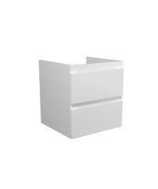 Тумба под раковину Мойдодыр Unik 50-A 46х44,6 см ДСП/МДФ белый глянец 00-0008762