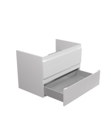 Тумба під раковину Мийдодір Unik 70-A 66х44,6 см ДСП/МДФ білий глянець 00-0008764
