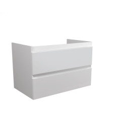 Тумба під раковину Мийдодир Unik 80-A 76х44,6 см ДСП/МДФ білий глянець 00-0008765