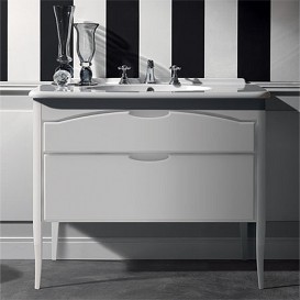 Тумба под раковину напольная Kerasan Retro 100х55 см белый матовый 920130