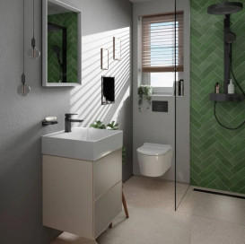 Тумба під раковину підвісна Hansgrohe Xevolos E 48х47,5 см пісочно-бежевий матовий/пісочно-бежевий 54173790
