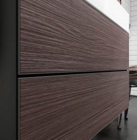 Тумба під раковину підвісна Hansgrohe Xevolos E 48х47, 5 см сланцево-сірий матовий/темний дуб 54174730