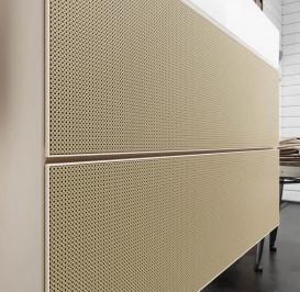 Тумба под раковину подвесная Hansgrohe Xevolos E 58х47,5 см песочно-бежевый матовый/узорчатая бронза 54176390