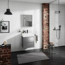 Тумба під раковину підвісна Hansgrohe Xevolos E 58х47,5 см сланцево-сірий матовий/сланцево-сірий 54177770