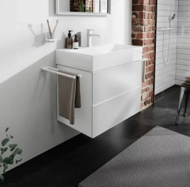 Тумба под раковину подвесная Hansgrohe Xevolos E 78х47,5 см матовый белый/белый 54178320