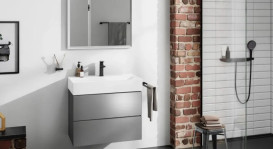 Тумба под раковину подвесная Hansgrohe Xevolos E 78х47,5 см сланцево-серый матовый/сланцево-серый 54180770