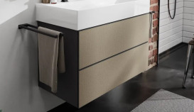 Тумба під раковину підвісна Hansgrohe Xevolos E 98х47,5 см сланцево-сірий матовий/візерункова бронза 54183390