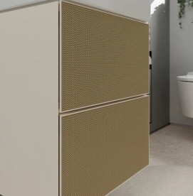 Тумба під раковину підвісна Hansgrohe Xevolos E 118х47,5 см пісочно-бежевий матовий/візерувата бронза 54185390