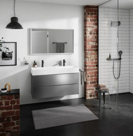 Тумба під раковину підвісна Hansgrohe Xevolos E 118х47,5 см сланцево-сірий матовий/сланцево-сірий 54186770