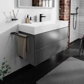 Тумба під раковину підвісна Hansgrohe Xevolos E 118х47,5 см сланцево-сірий матовий/сланцево-сірий 54186770