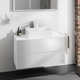 Тумба под раковину подвесная Hansgrohe Xevolos E 98х55,5 см матовый белый/белый 54190320