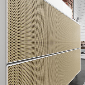 Тумба під раковину підвісна Hansgrohe Xevolos E 98х55,5 см матовий білий/візерункова бронза 54190390