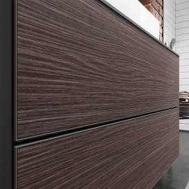 Тумба під раковину підвісна Hansgrohe Xevolos E 118х55,5 см сланцево-сірий матовий/темний дуб 54195730