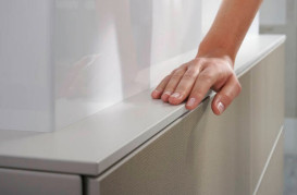 Тумба под раковину подвесная Hansgrohe Xevolos E 157х55,5 см песочно-бежевый матовый/узорчатая бронза 54200390