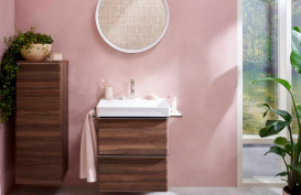 Тумба під раковину підвісна Hansgrohe Xelu Q 58х47,5 см МДФ темний горіх ручка хром 54026000