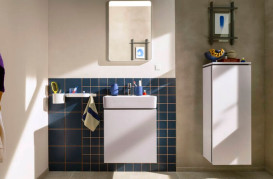 Тумба під раковину Hansgrohe Xilesa E 48х38 см МДФ матовий білий 54247700
