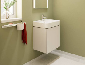 Тумба під раковину підвісна Hansgrohe Xilesa E 48х38 см МДФ пісочно-бежевий матовий 54247780