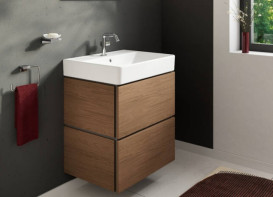 Тумба под раковину подвесная Hansgrohe Xilesa E 58х47 см ДСП дуб кашемир 54254550