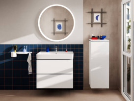 Тумба під раковину підвісна Hansgrohe Xilesa E 78х47 см МДФ матовий білий 54260700