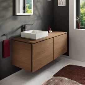 Тумба під раковину підвісна Hansgrohe Xilesa E 137,5х55 см ДСП дуб кашемір 54268550