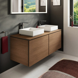 Тумба під раковину підвісна Hansgrohe Xilesa E 137,5х55 см ДСП дуб кашемір 54268550