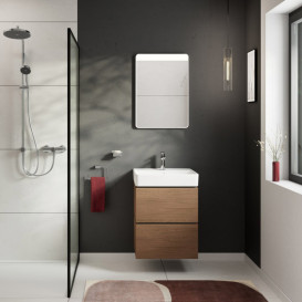 Тумба під раковину підвісна Hansgrohe Xilesa E 53х47 см ДСП дуб кашемір 54292550