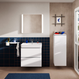 Тумба під раковину підвісна Hansgrohe Xilesa E 68х47 см МДФ матовий білий 54295700