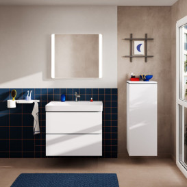 Тумба під раковину підвісна Hansgrohe Xilesa E 78х47 см МДФ матовий білий 54296700