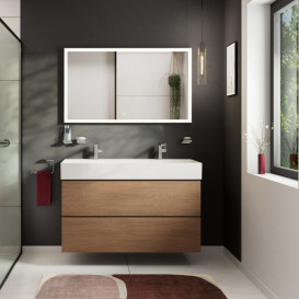 Тумба под раковину подвесная Hansgrohe Xilesa E 118х47 см ДСП дуб кашемир 54298550