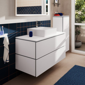 Тумба під раковину Hansgrohe Xilesa E 118х55 см МДФ матовий білий 54304700