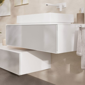 Тумба під раковину підвісна Hansgrohe Xevolos E 98х55, 5 см матовий білий/білий 54313320