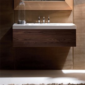 Тумба під раковину підвісна Kerasan Bentley 100х50 см темний ясен 917547