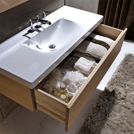 Тумба під раковину підвісна Kerasan Bentley 120х50 см темний ясен 917647