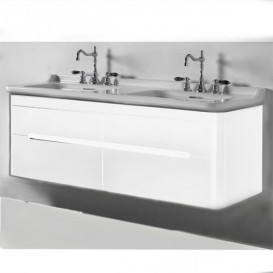 Тумба під раковину підвісна Kerasan Waldorf 150 см білий матовий 919130