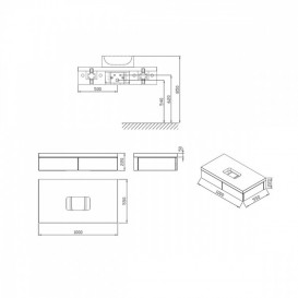 Тумба під раковину підвісна Ravak Formy SD 1000 МДФ дуб X000001033
