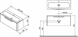 Тумба под раковину подвесная Ravak Ring SD 1000 ДСП/МДФ белый X000000769