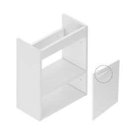 Тумба під раковину підвісна Ravak SD Chrome II 400 ДСП/МДФ білий біла ручка X000001782