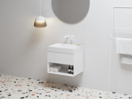 Тумба под раковину подвесная Ravak SD Lite 60 МДФ белый X000001855