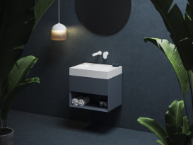 Тумба под раковину подвесная Ravak SD Lite 60 МДФ Deepsea Blue X000001857