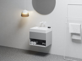 Тумба під раковину підвісна Ravak SD Lite 60 МДФ димчасто-сірий X000001859