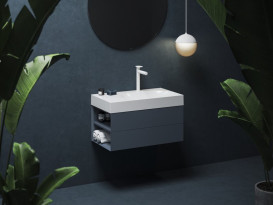 Тумба под раковину подвесная Ravak SD Lite 80 Л МДФ Deepsea Blue X000001875